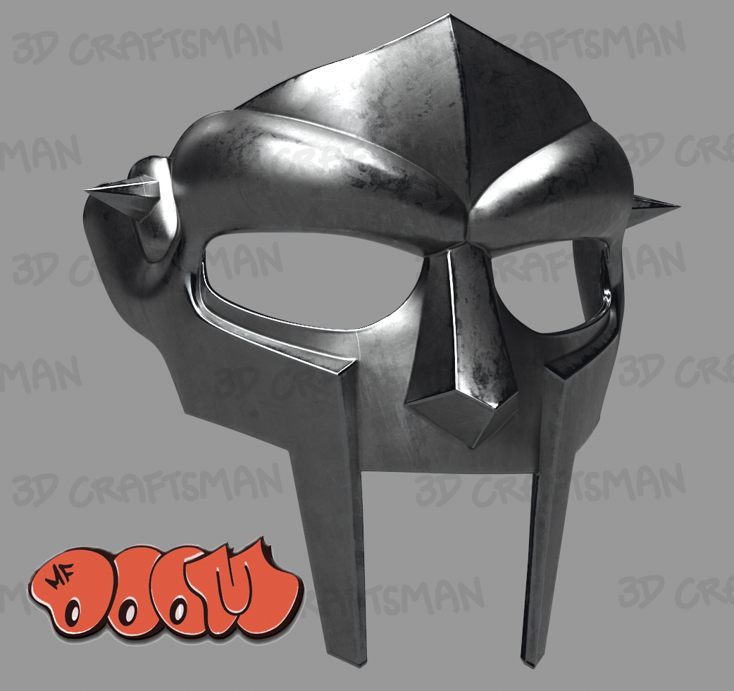 🦹 MF Doom Mask 3D Print ready・ STL File for ・Cults